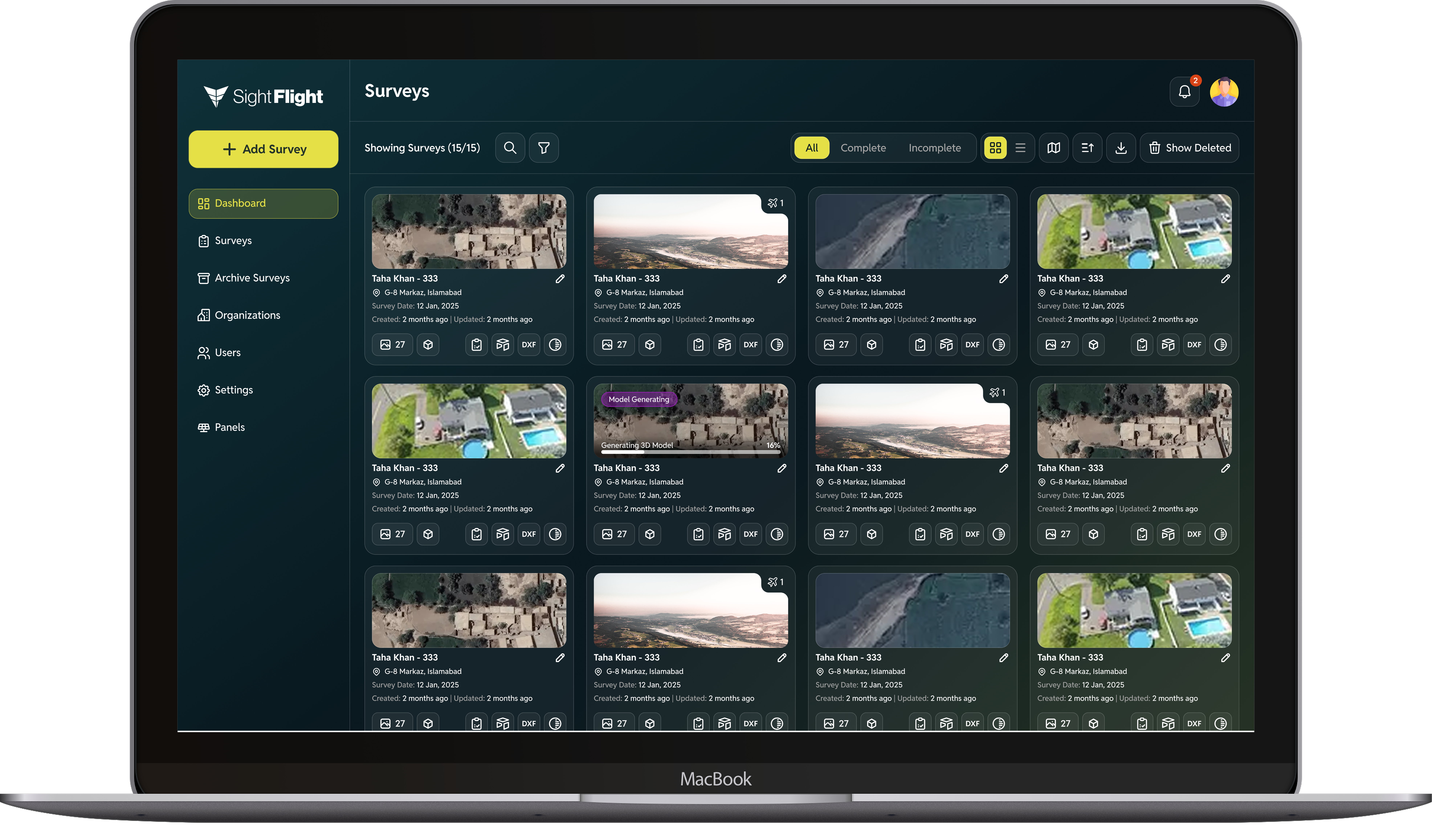 Sight Flight data processing
