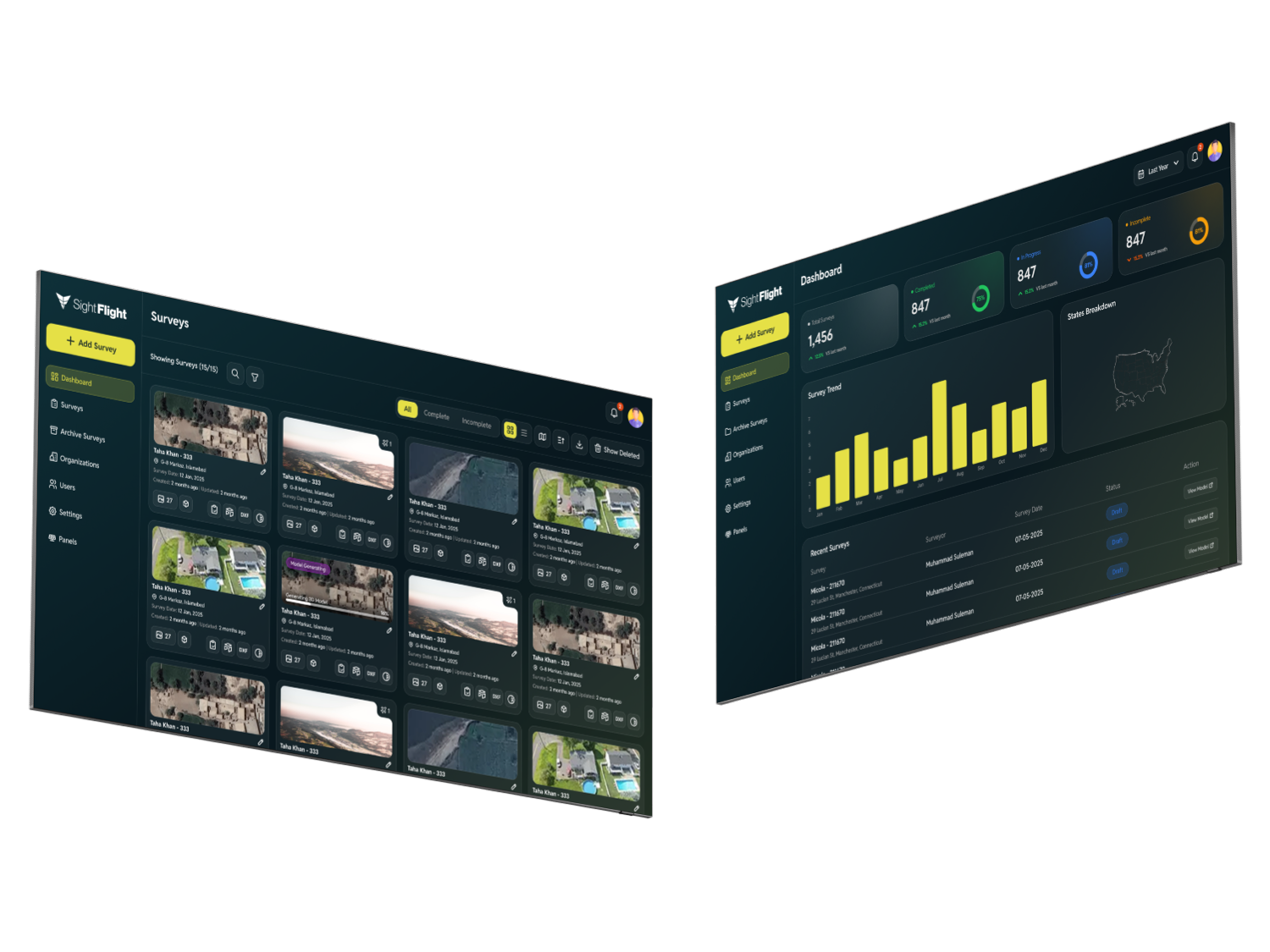 Sight Flight survey view
